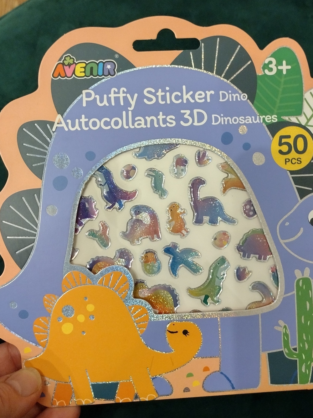 Free-with-$20 purchase / Puffy Sticker Dino 3D Stickers